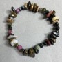 Bracelet Assorti Chips 7–12×2–5 mm ±, tumbled 5–9×5 mm ±, length 18 cm ±, stretch bracelet