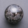 Nuummite natural stone sphere, diameter 65 mm ±, weight 440 g