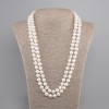Long Necklace of Freshwater Pearls, Oval, 8–10 mm Diameter, 5×8 mm, 5–9 mm, 5 mm ±, Length 120 cm ±