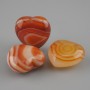 Pendant Blank Agate Heart 20x20 mm ± with hole