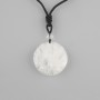 Tree of Life Pendant with Mountain Crystal, 36 mm diameter ±, on a black cord with an adjustable drawstring, length 78 cm+