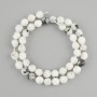 Adularia Beads Faceted 8 mm on Thread