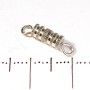 Screw clasp for beads and bracelets, 15 pcs pack