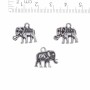 Elephant Pendant Hardware, 1.5 cm, packaging 20 g, +/- 19 pcs