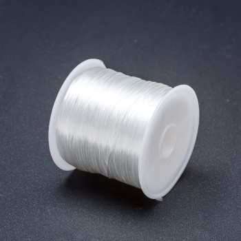 White craft elastic on spool, 30m+