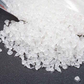 White silicone earring stopper, 300 g package