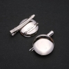 Price per pack / 10 pcs. 23 mm metal brooch base