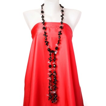 Transformer necklace-belt 'Agate' (artificial) Czech glass and Murano glass, 150 cm long