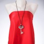 Pendant on a long cord: Forged Key, length 85 cm