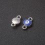 Round pendant connector "Eye" 1.5 cm, pack of 10