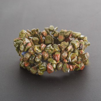 Heliotrope Bracelet "Stone Shard" on an elastic band