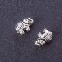 Bead-insert Elephant, metal color 'Silver', 9×13 mm, packaging 20 g ± 15 pcs