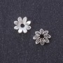 Endpiece Flower Silver 9mm for Jewelry