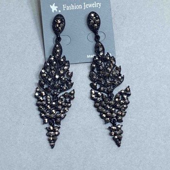 Long Evening Earrings, 8 cm Length