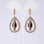 Long Evening Earrings, Length 5.5 cm