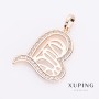 Pendant Xuping Sura Heart in Gold Color, Diameter 2.4 cm