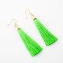 Earrings Lime Green, length 8 cm, metal color 'gold'