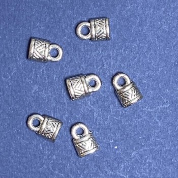 Lock Pendant Findings, length 10mm, hole diameter 1-3 mm, silver color, weight 20 g, ±17 pcs