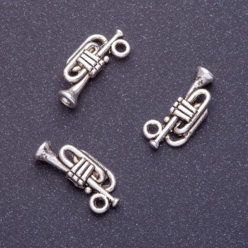 Tube Pendant Hardware, Length 17×8 mm, Hole Diameter 1.5 mm, Silver Color Finish, 20 g +/- 27 pcs