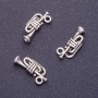 Tube Pendant Hardware, Length 17×8 mm, Hole Diameter 1.5 mm, Silver Color Finish, 20 g +/- 27 pcs