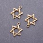 Bronze Star of David Pendant 18mm