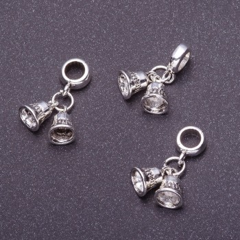 Bail with Pandora Bells pendant, L size, 5 cm, pack of 3