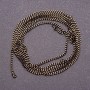 Panzer chain fittings for meter length, color 'Black Gold', diameter 1.7mm, price per meter