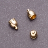 Gold-tone end cap for findings 12mm
