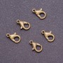 Bronze carabiner clasp, 6×12 mm (pack of 10 pcs)