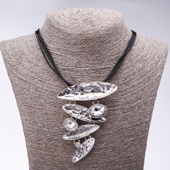 Cord Necklace 'Moonlight', length 48-55 cm