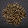 Bronze-colored connecting rings, diameter 6.5 mm, pack 30 g