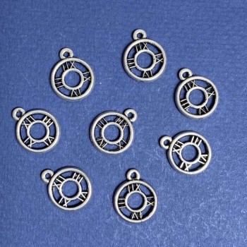 Pendant findings 'Clock' 13x16mm, packaging 20 g, +/- 21 pcs