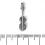 Violin Pendant Findings 26×7 mm, 20 g ± 17 pcs
