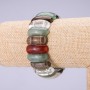 Bracelet of Assorted Stones, Link 25×10 mm