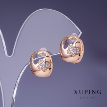 Xuping Earrings 13mm '18K Gold Plating'