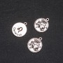 Pendant hardware Zodiac Leo, diameter 17mm packaging 20 g ± 10 pcs
