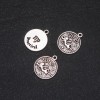Pendant Zodiac Virgo, 17 mm diameter, packaging 20 g +/- 10 pcs