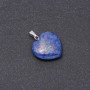 Heart Pendant Natural Lapis Lazuli 19x19x26 mm