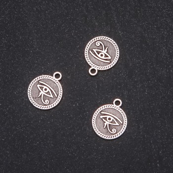 Pendant Finding 'Egyptian Eye' 15x18mm, packaging 20 g +/- 12 pcs