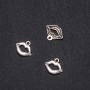 Pendant Findings 'Lips' 17×14 mm, packaging 20 g ± 27 pcs