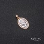 Pendant Xuping "Lik" 13x20x25 mm Rhodium, 18k Gold Plating