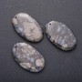 Natural Jasper Stone Pendant, Oval 55x35 mm