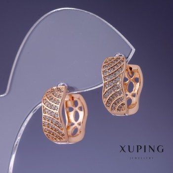 Xuping Earrings 16x7mm '18K Gold Plating'