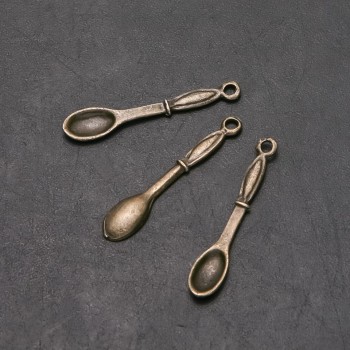Spoon Pendant Finding, diameter 7mm, length 35mm, packaging 12 pcs. (±)