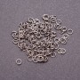 Connecting rings, diameter 4 mm, gray metal, packaging 25 g
