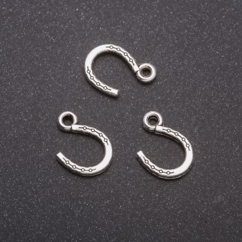 Horseshoe Pendant Findings, 10x14 mm, packaging 20 g ± 44 pcs
