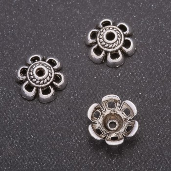 End cap fittings, outer diameter 11 mm, inner diameter 6 mm, packaging 20 g, +/- 42 pcs