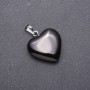 Pendant "Heart" with natural agate stone 28x19x19mm (+-)