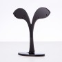 Jewelry stand, black plastic, height 8 cm, width 8 cm