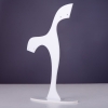 Jewelry stand, white plastic, height 13 cm, width 11 cm